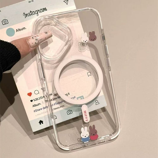 Transparent Cartoon Designer Silicon Case for iPhone 15 Pro