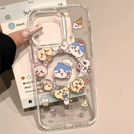 Transparent Cartoon Designer Silicon Case for iPhone 15 Pro