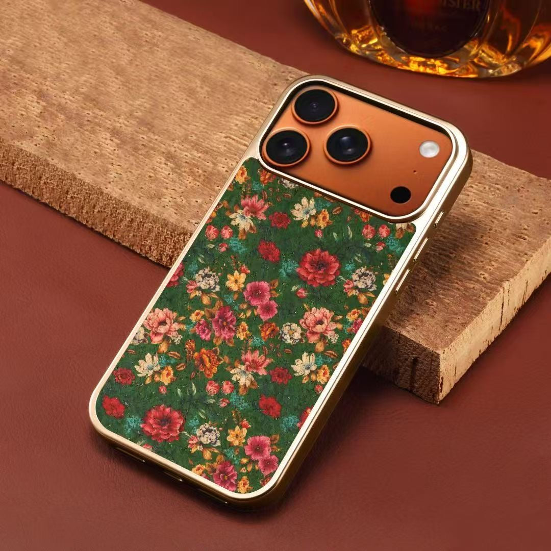 Floral Designer MagSafe Case for IPhone 17 Pro(Green)