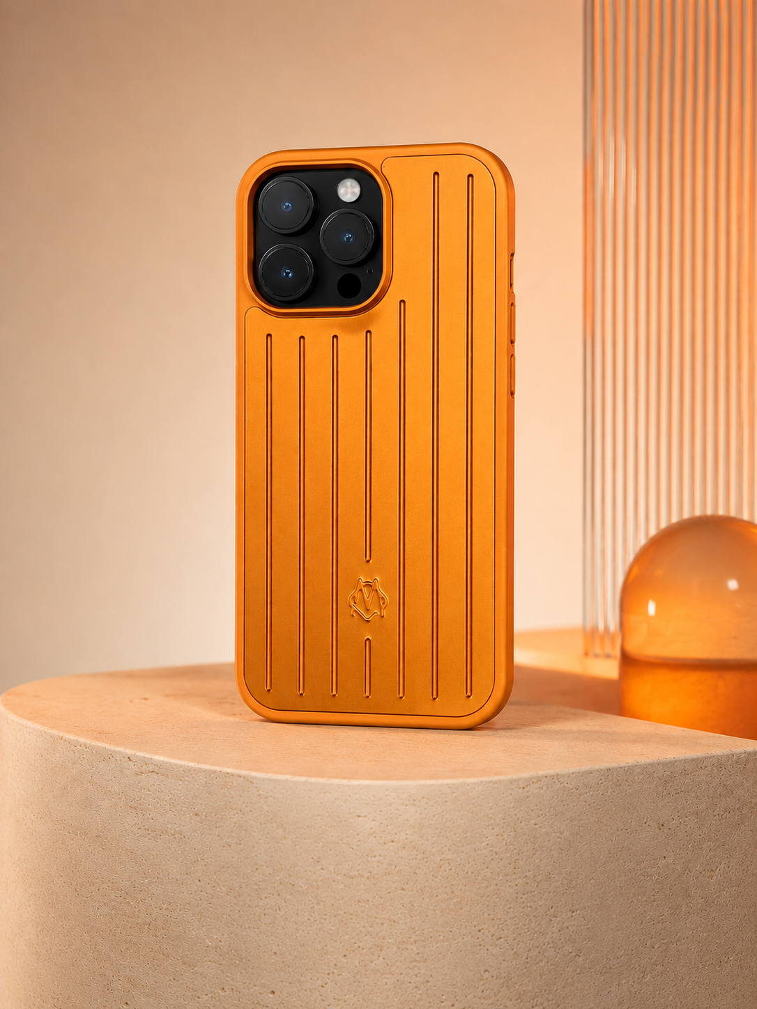 Aluminium Phone Case for iPhone 16 Pro(Orange)