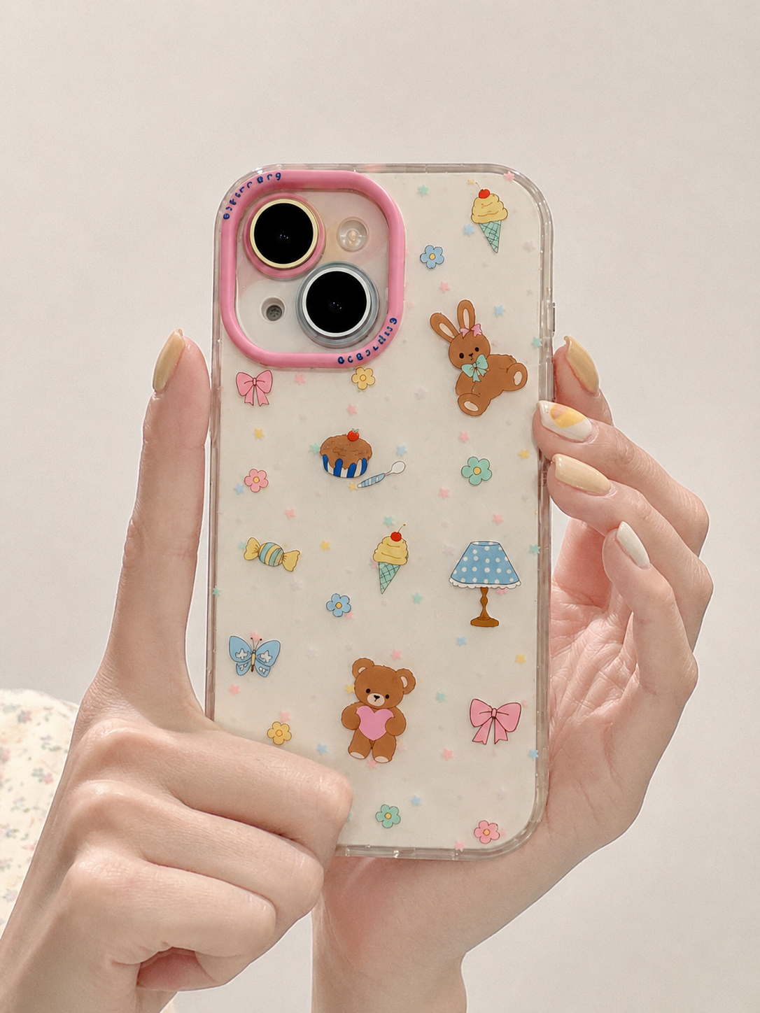 Cartoon Designer Matte Finish Case for iPhone 15(Table Lamp)
