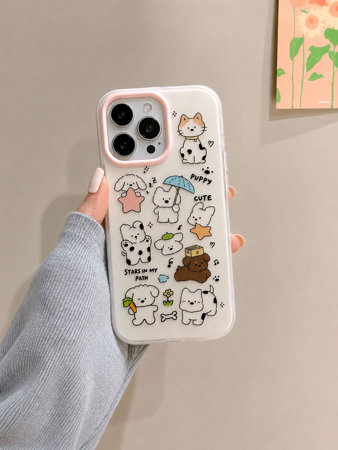 Cartoon Designer Matte Finish Case for iPhone 16 Pro Max(Star In My Path)