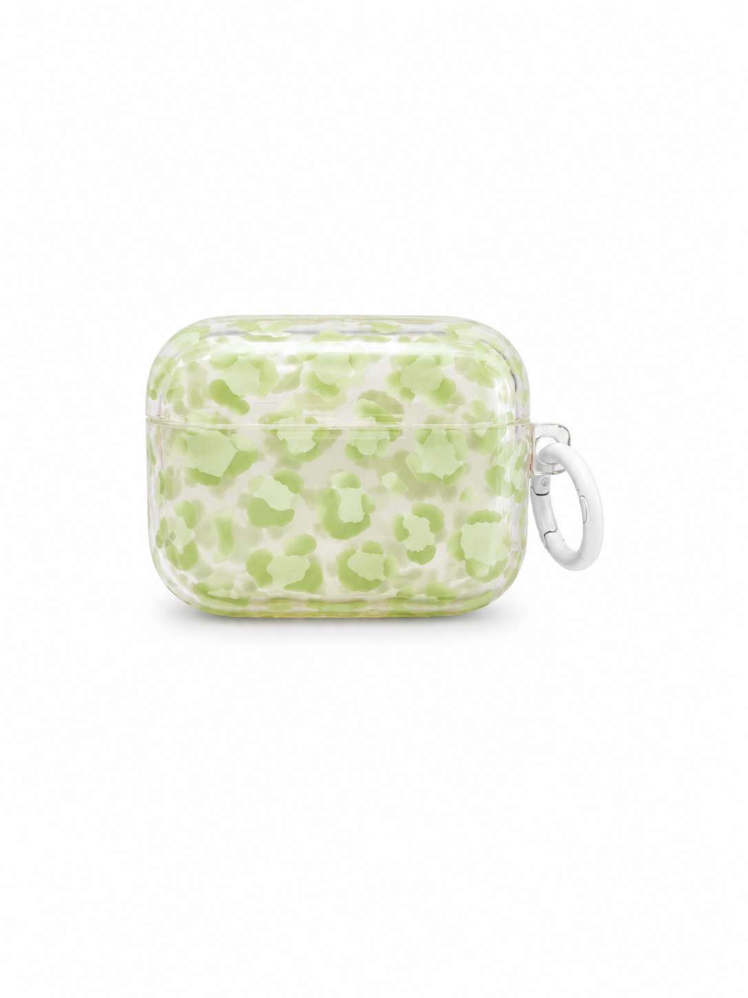 Leopard Pattern Silicon AirPods 4 Case(Light Green)