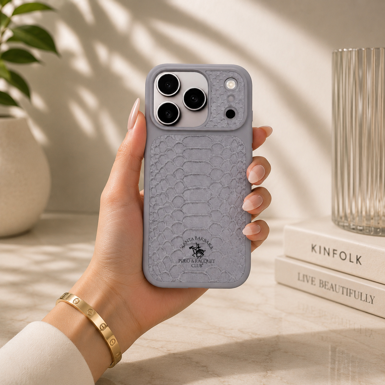 Santa Barbara Polo KNIGHT Series Case For iPhone 17 Pro/ 18 Pro (White)
