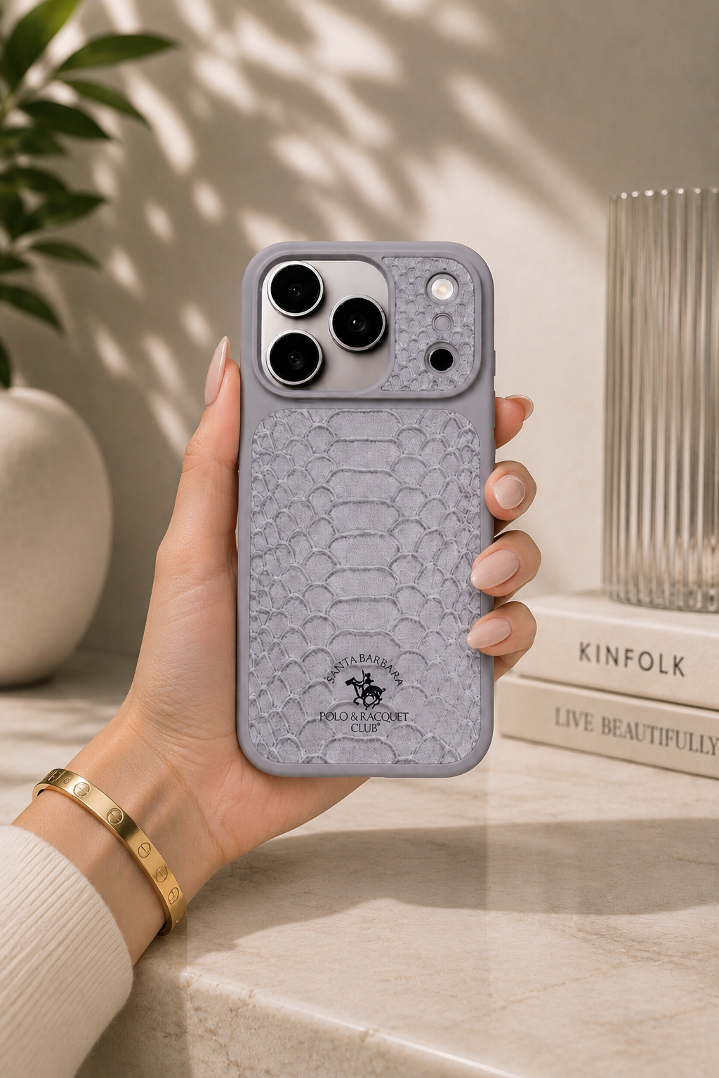 Santa Barbara Polo KNIGHT Series Case For iPhone 17 Pro/ 18 Pro (Grey)