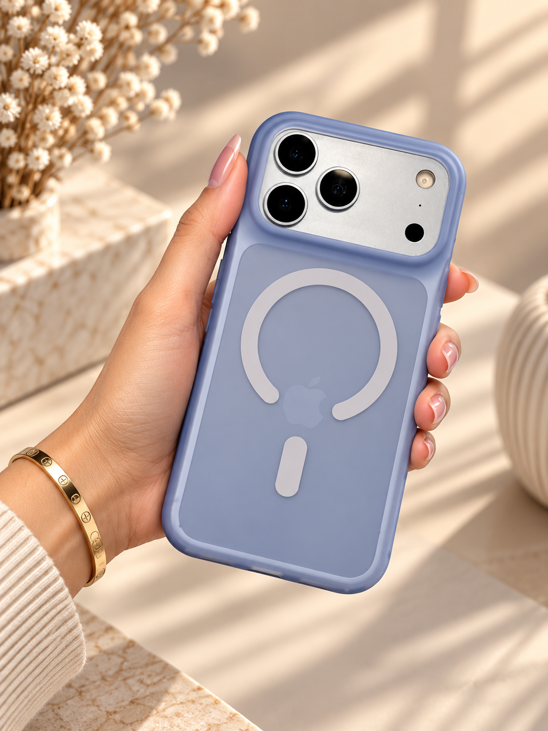 Benks Lucid Armor Magnetic Case For iPhone 17 Pro / 18 Pro (Glacier Blue) (Code:5085)