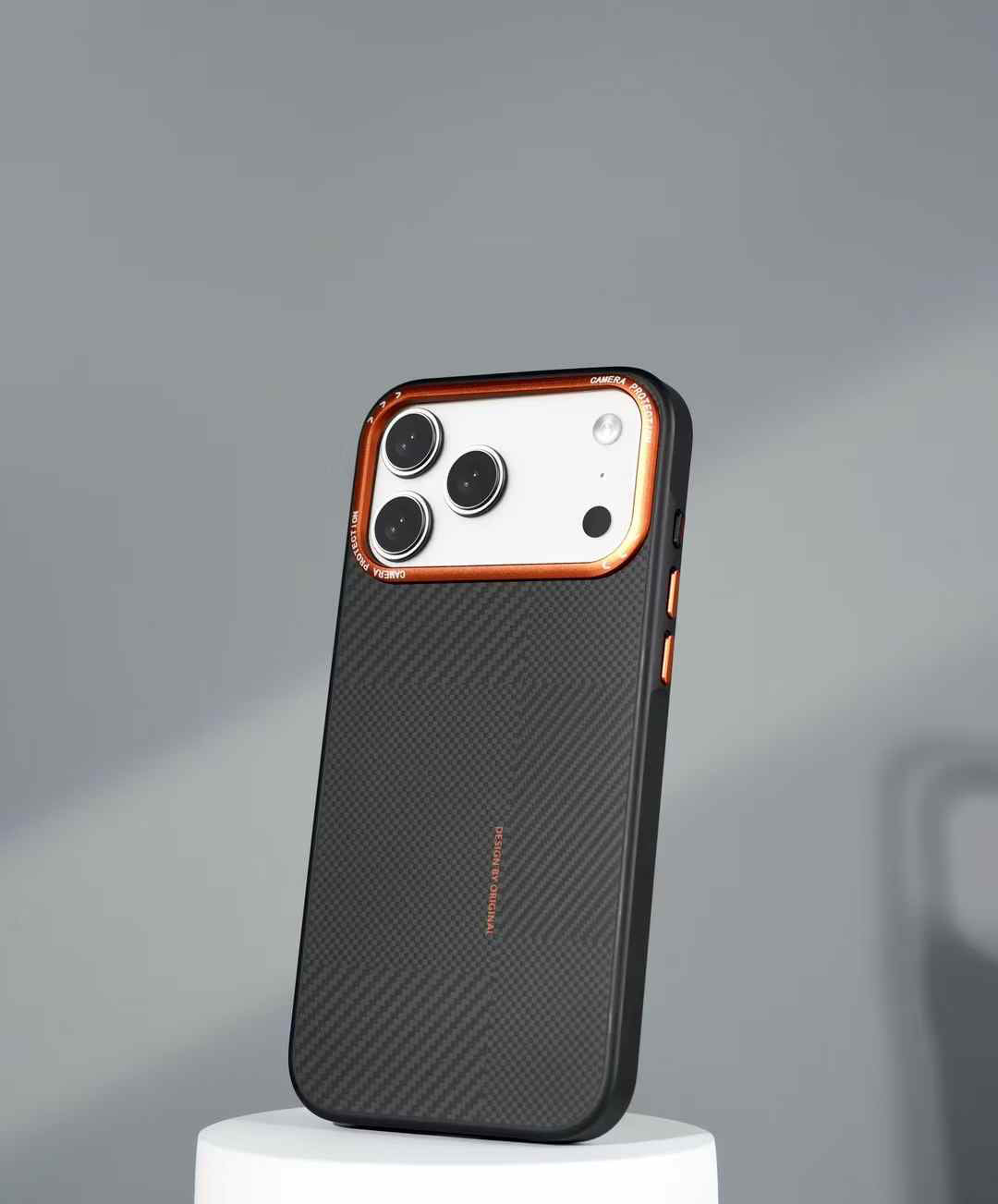 Case for iPhone 17 Pro | Metal Camera Ring Hard Carbon Fibre Magsafe Case