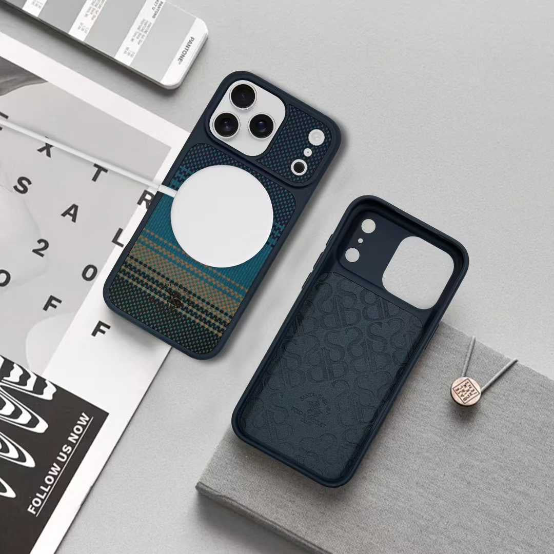 Santa Barbara Polo KYLE Carbon Fibre Series for iPhone 17 Pro (BLUE)