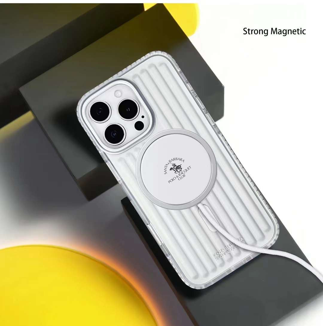 Santa Barbara Polo Jeremy Series Transparent Magsafe Case for iPhone 16 Pro Max (Clear Transparent)