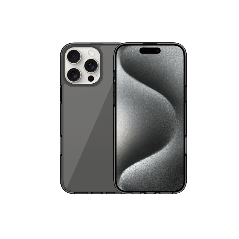 KZDOO Ultra Clear Transparent Case for iPhone 16 Pro Max (Smoke Grey)