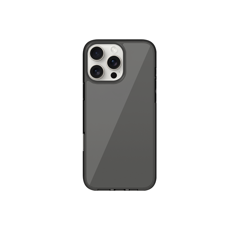 KZDOO Ultra Clear Transparent Case for iPhone 16 Pro Max (Smoke Grey)
