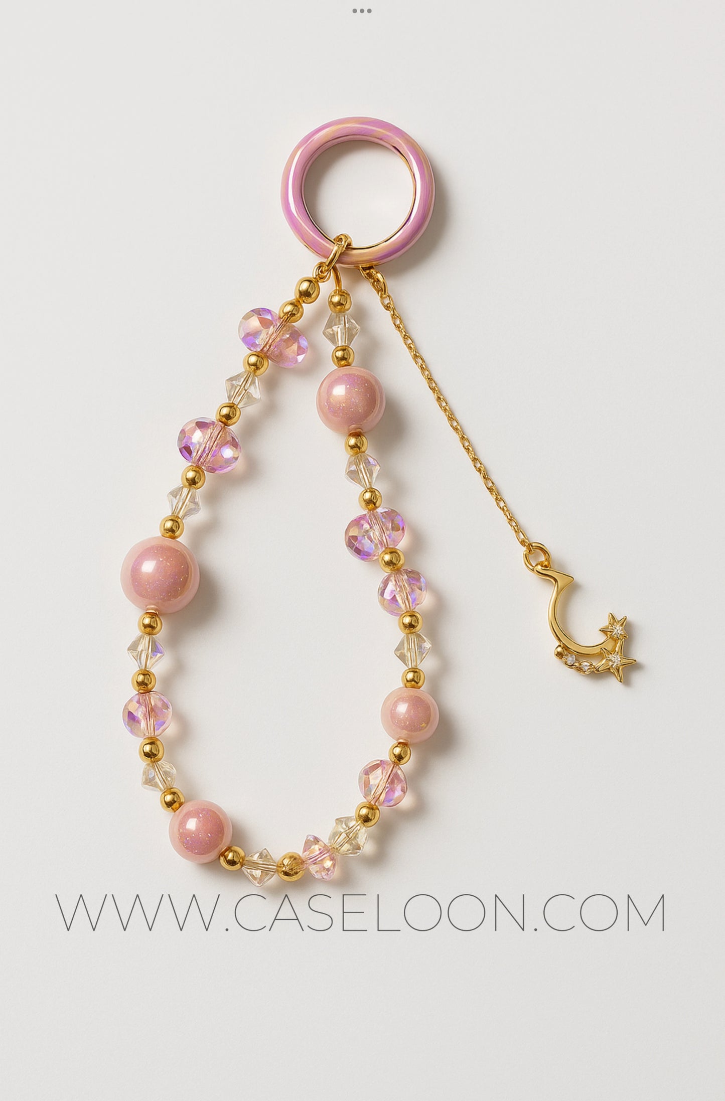 Aesthetic Sparkling Wrist Strap Mobile Charm (Design 9)