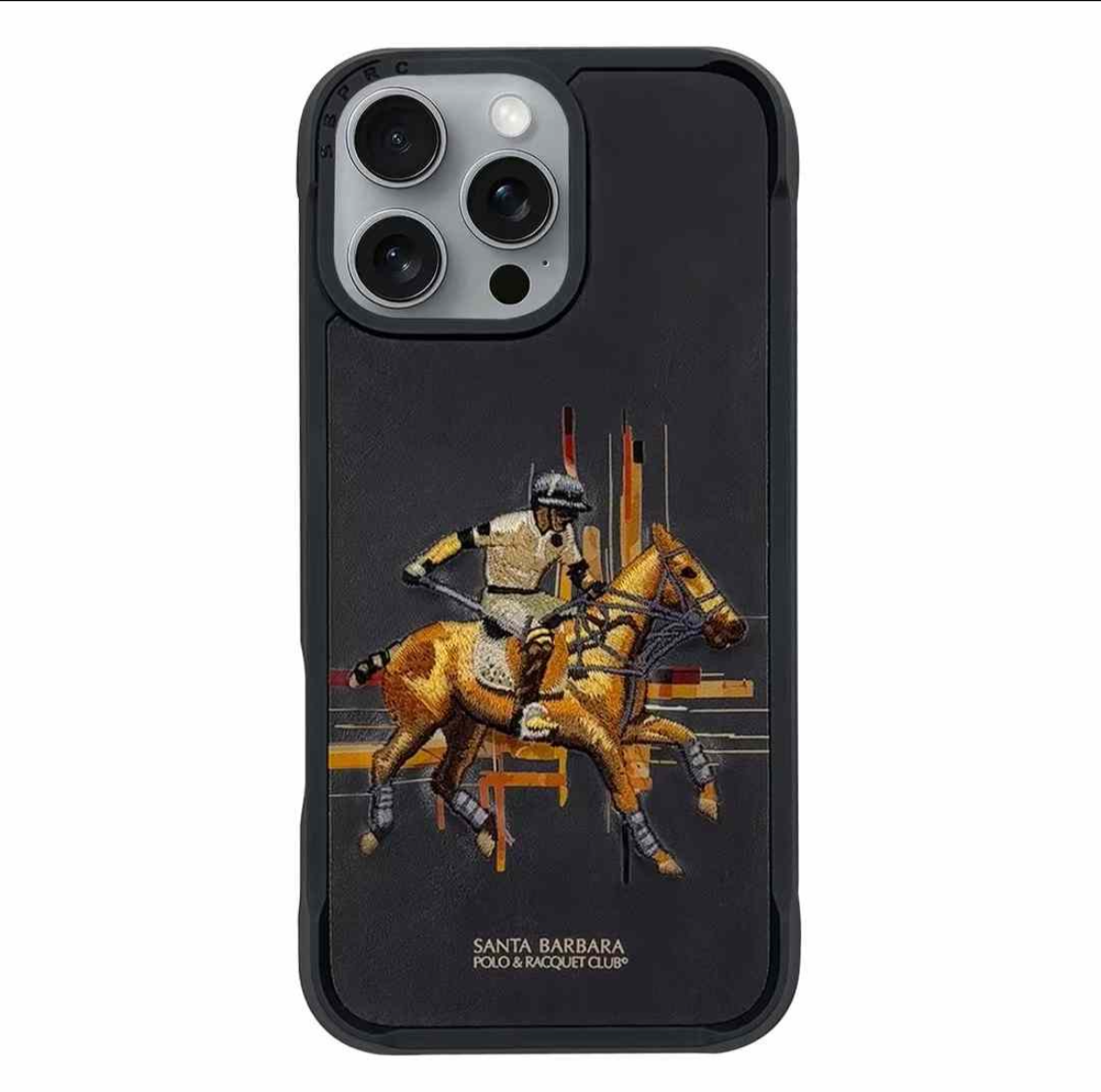 Santa Barbara Polo Raquet Club CEDRIC Series Case for iPhone 16 Pro Max (BLACK)