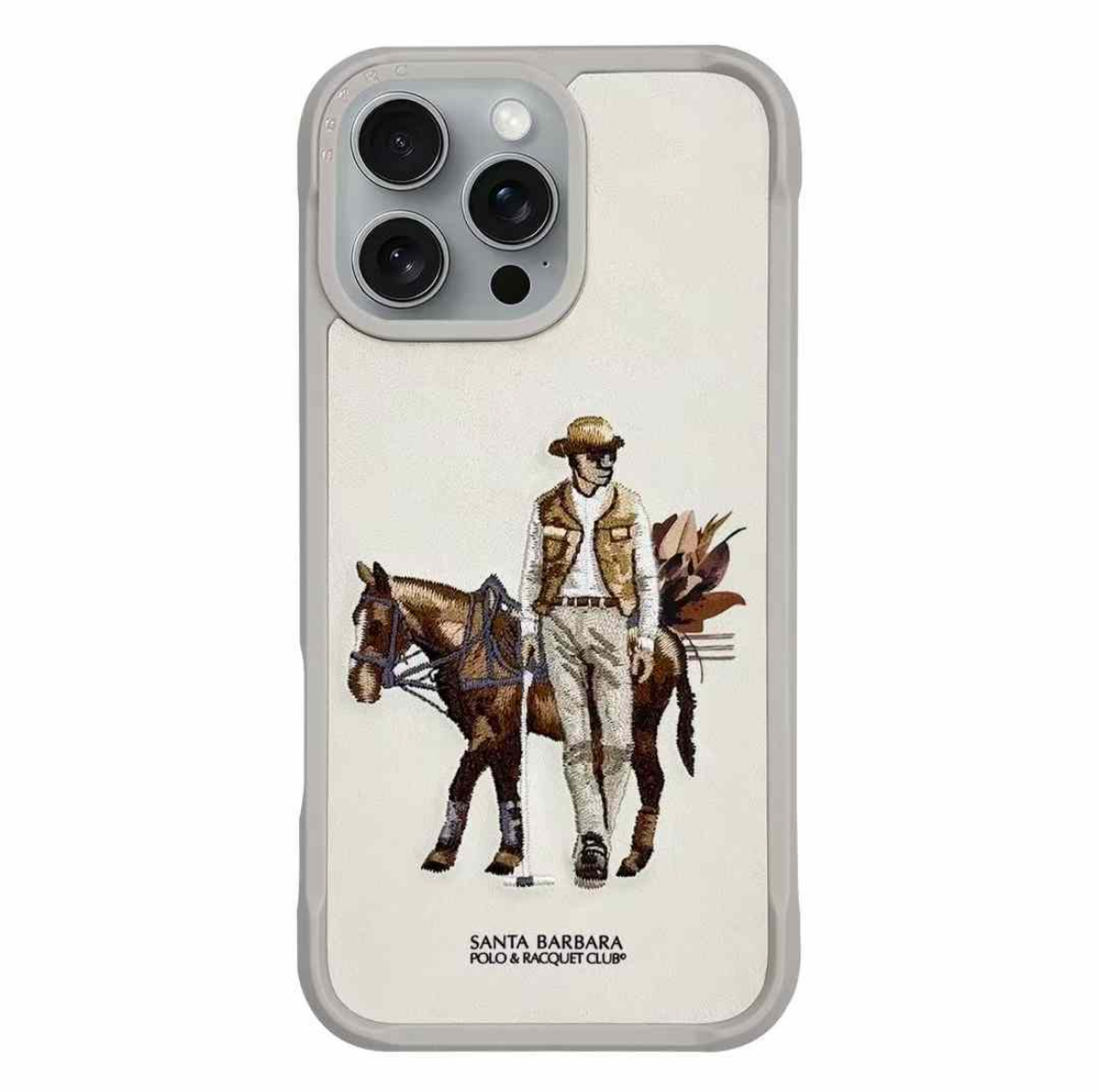 Santa Barbara Polo Raquet Club CEDRIC Series Case for iPhone 16 Pro Max (BEIGE)