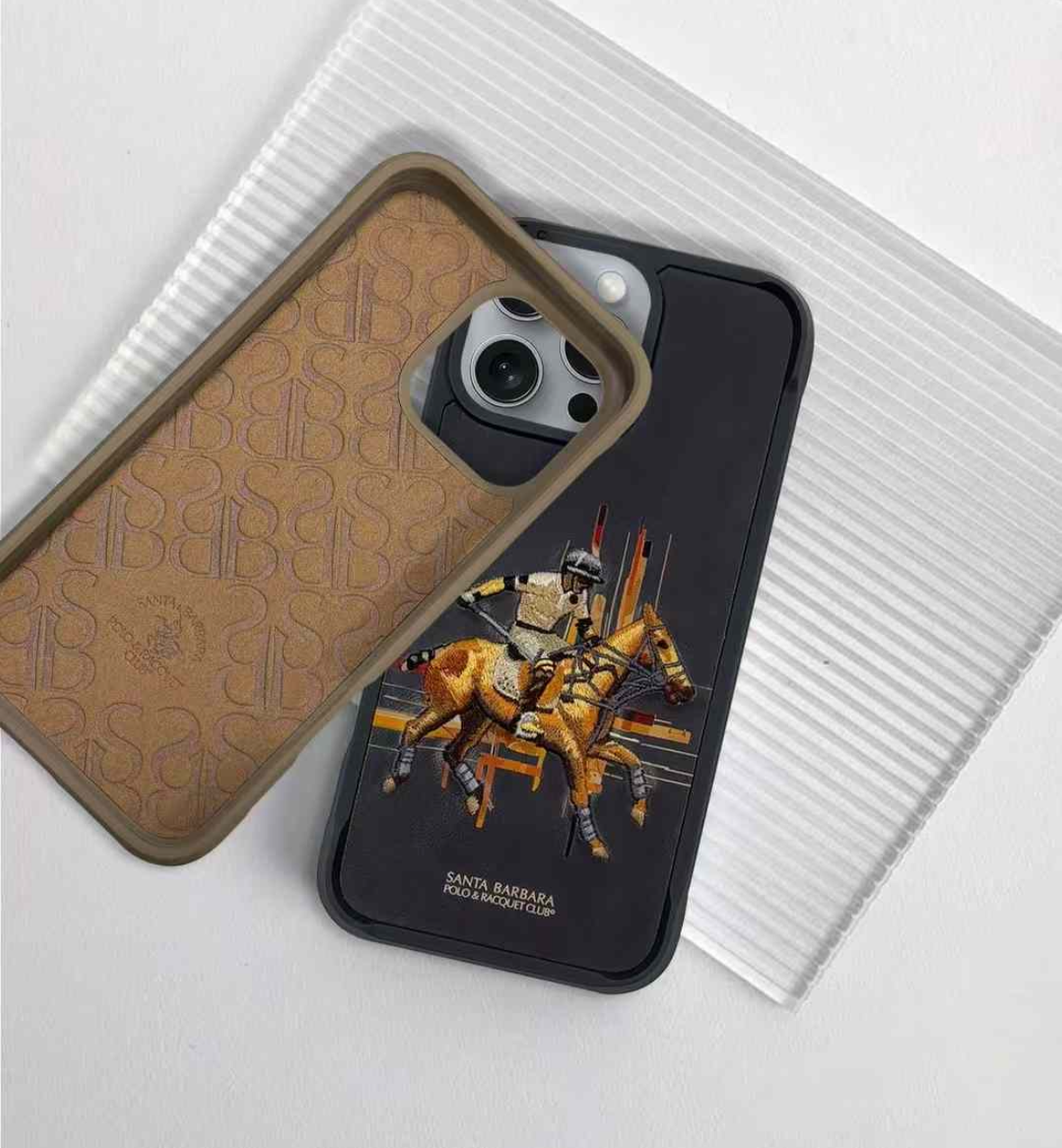 Santa Barbara Polo Raquet Club CEDRIC Series Case for iPhone 16 Pro Max (BLACK)
