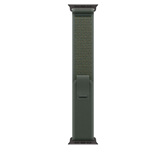 Dark Green Trail Loop for iWatch 38/40/41mm & (42mmSeries10) with Black Metal Connectors