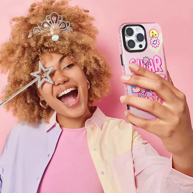 Premium Quality Matte Finish Sugar Design Case for iPhone 15 Pro