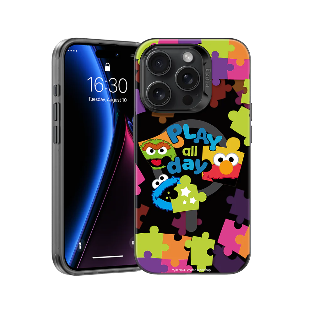 Sesame Street x Benks Puzzle Designer Magsafe Case for iPhone 15 Pro Max