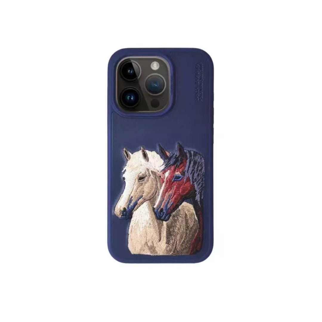Santa Barbara Polo Isidore Series Cover for iPhone 15 Pro (Blue)