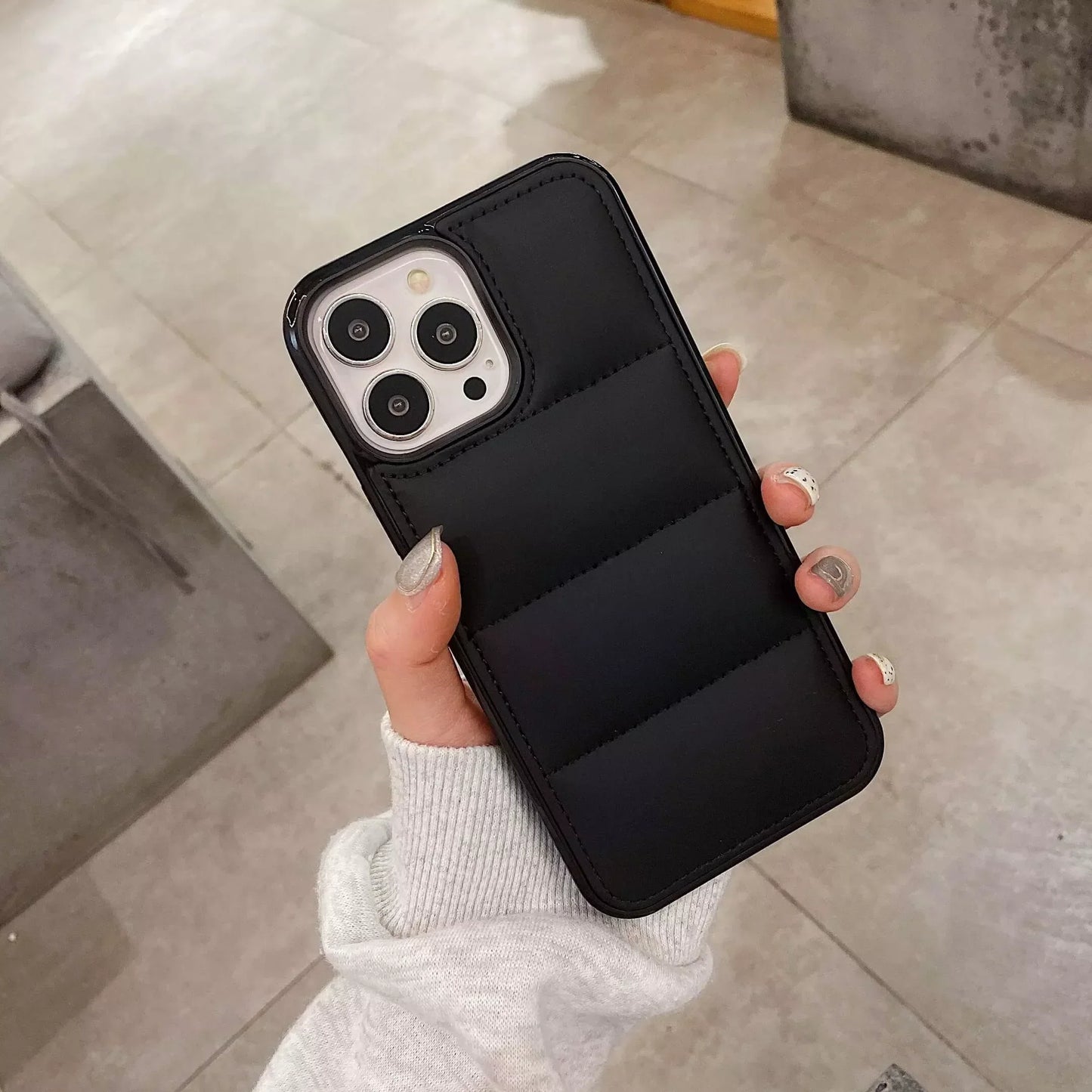 Silicone Puffer Back Cover For Apple iPhone 14 Pro Max