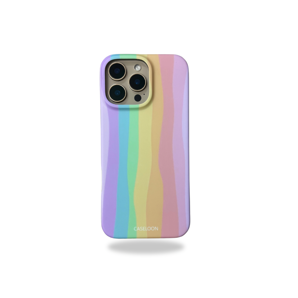Rainbow Design Drop Proof Matte Finish Case for iPhone 16 Pro