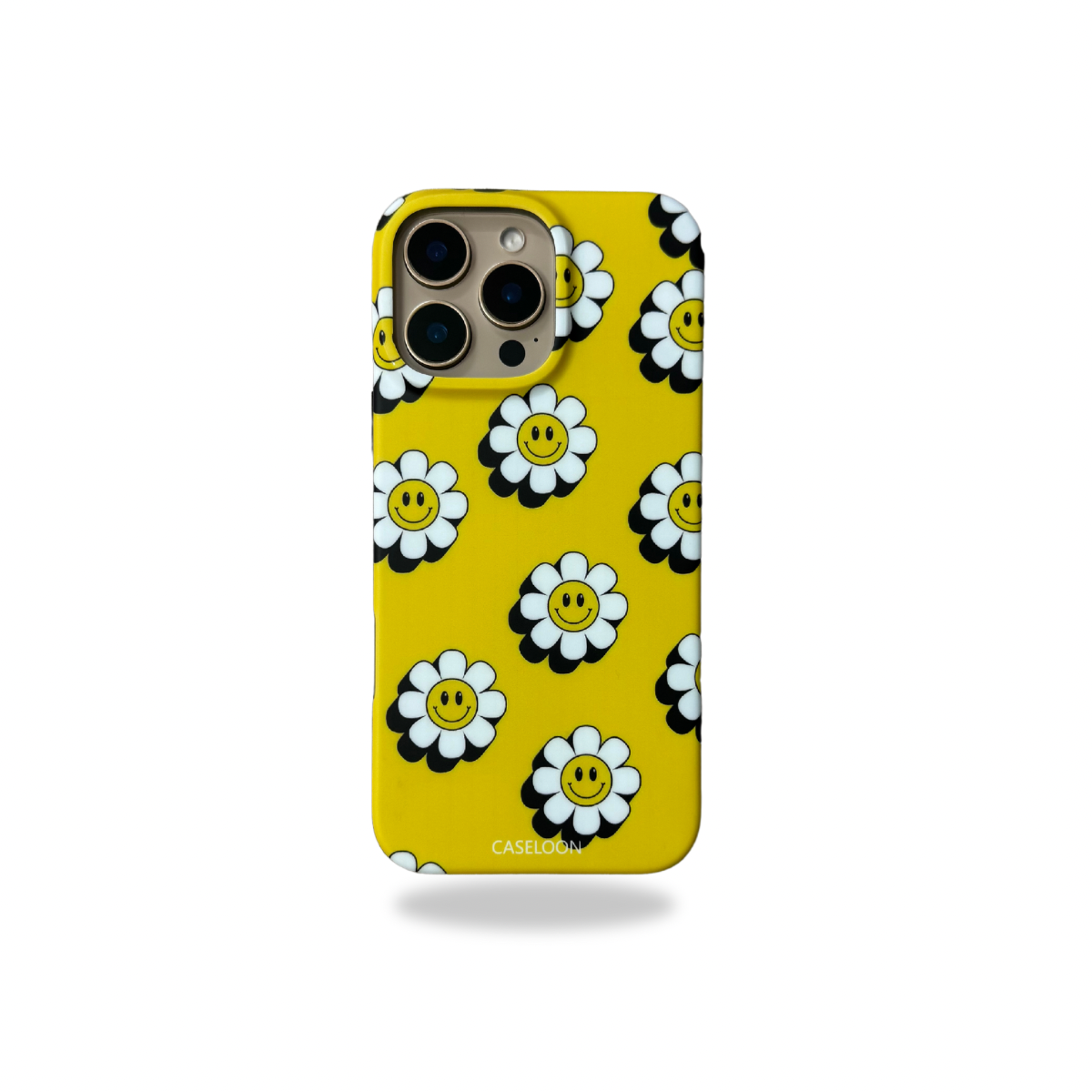 Smiley Sunflowers Drop Proof Matte Finish Case for iPhone 15 Pro Max