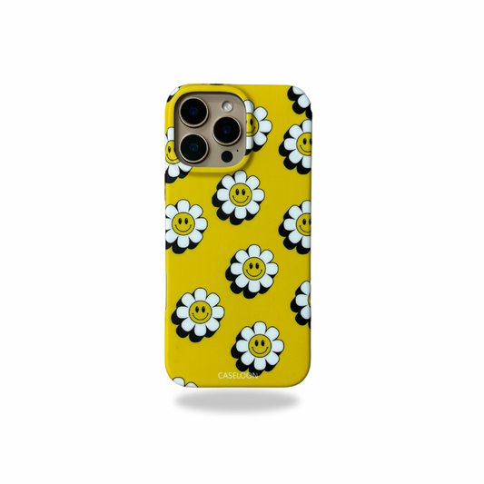 Smiley Sunflowers  Drop Proof Matte Finish Case for iPhone 16 Pro Max