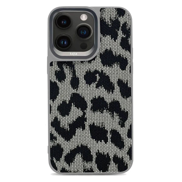 KAJSA Glamrous Collection Wild III Case for iPhone 15 Pro (Grey)