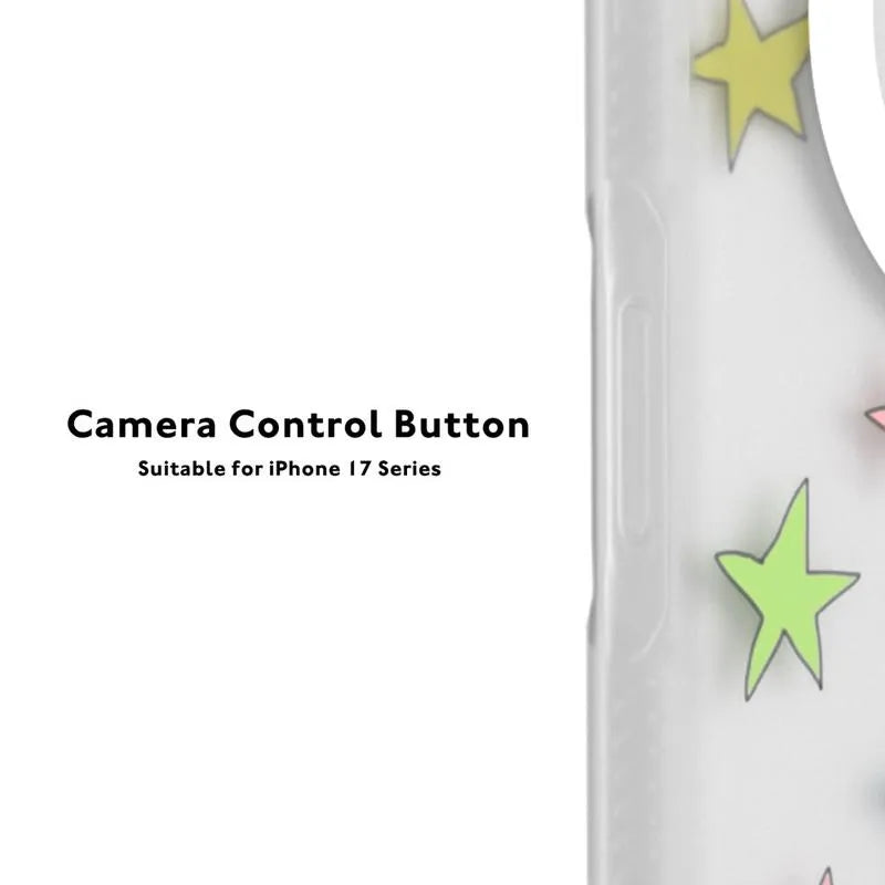 YOUNGKIT Matte Finish Stars Design Magsafe Case for iPhone 17 Pro