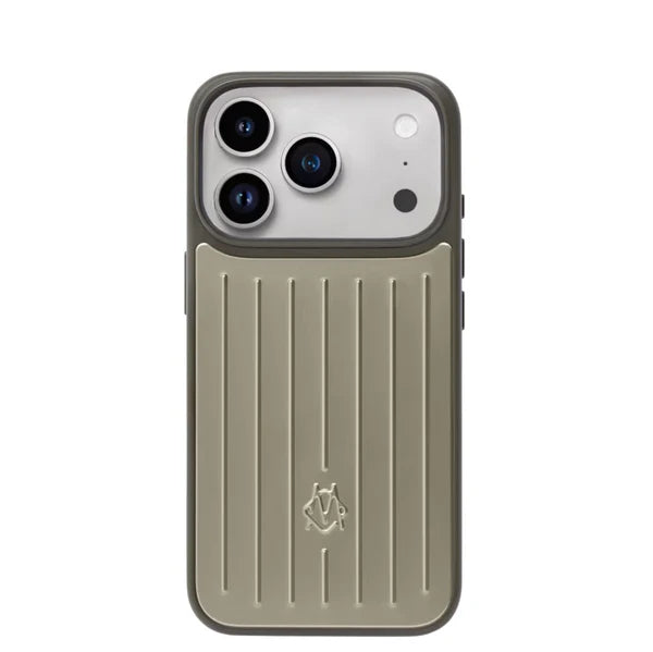 Aluminium Phone Case for iPhone 17 Pro (OliveGreen/Gold)