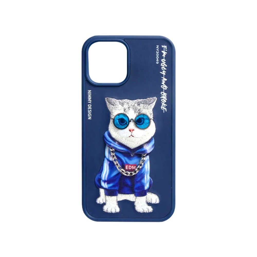 Nimmy Stylish Blue Cat  Case for iPhone 14 Pro Max