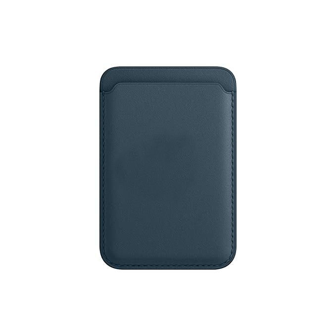 PU MagSafe Leather Wallet - Dark Blue