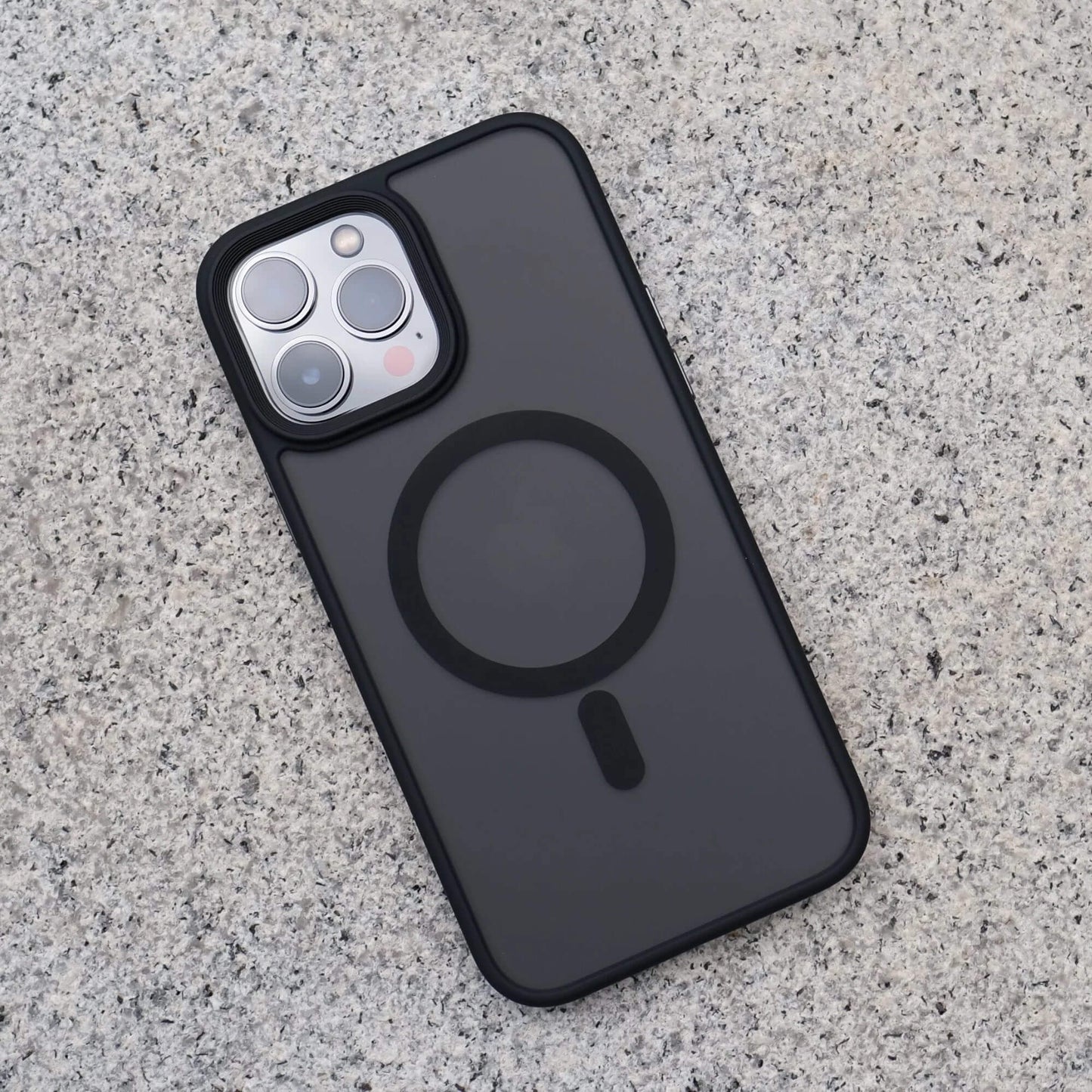 Black Drop Proof Matte Finished Magsafe Case for iPhone 14 Pro Max