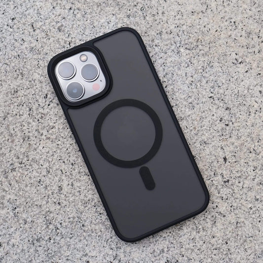 Black Drop Proof Matte Finished Magsafe Case for iPhone 14 Pro Max