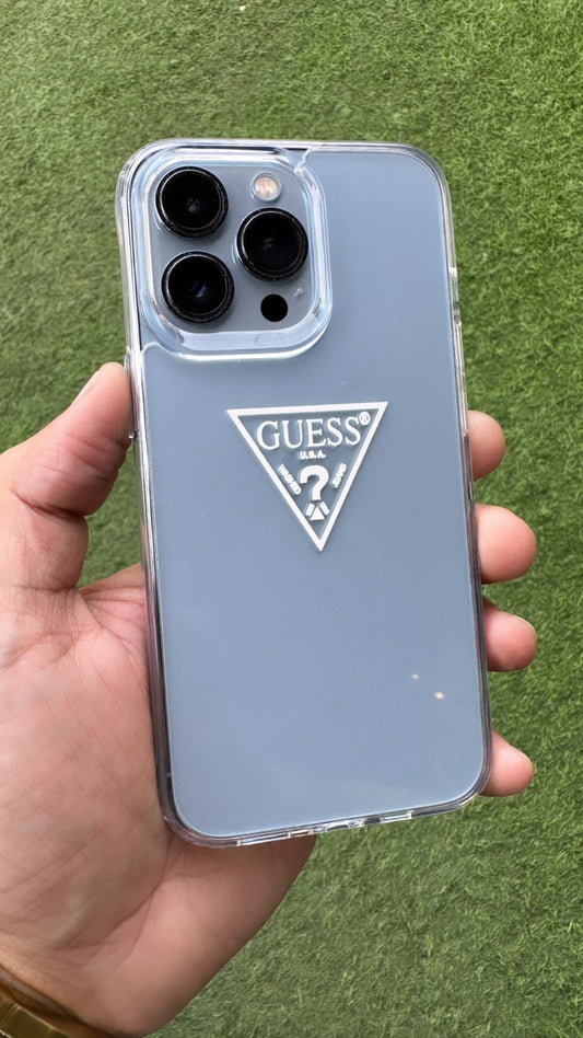 GUESS Transparent Case for iPhone 14 Pro Max