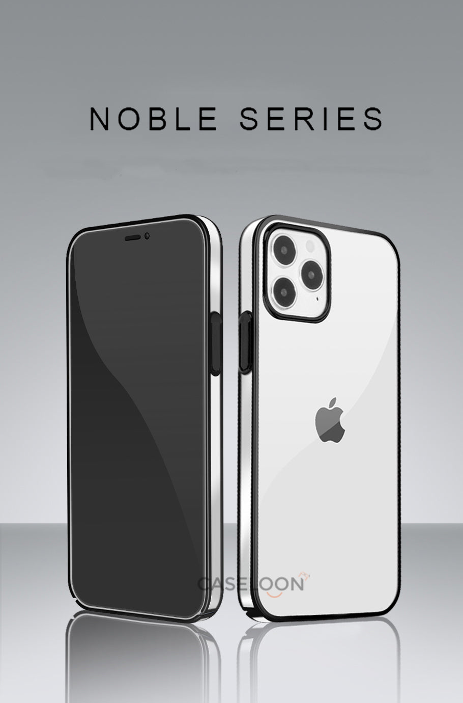 Electroplated Chrome Finish Hard PC Anti Yellow Case for iPhone 14 Pro Max(BLACK)