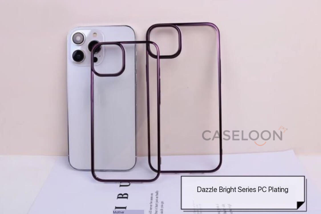 Electroplated Chrome Finish Hard PC Anti Yellow Case for iPhone 14 Pro Max(DEEP PURPLE)