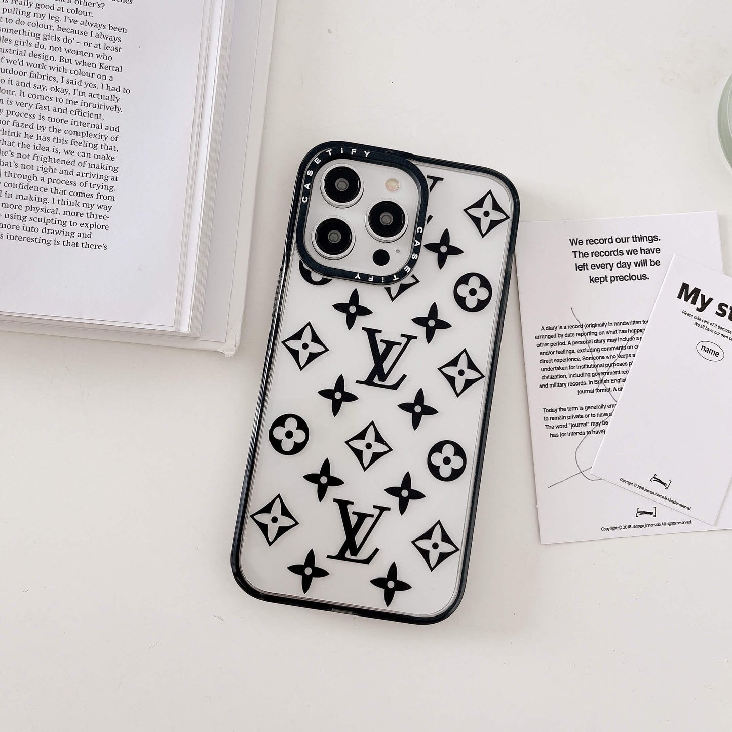 Luxury Branded Transparent Case for iPhone 14 Pro Max