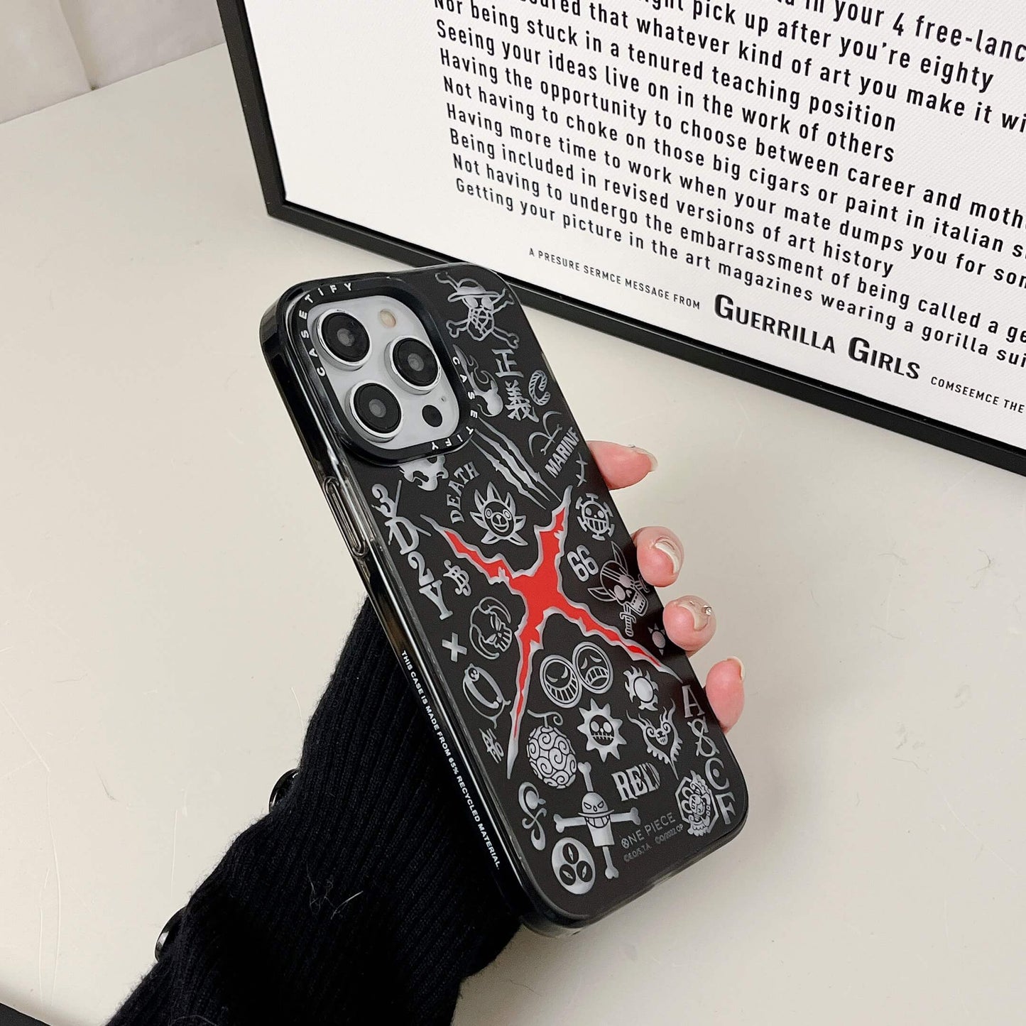 Death Red Designer Transparent Case for iPhone 14 Pro Max