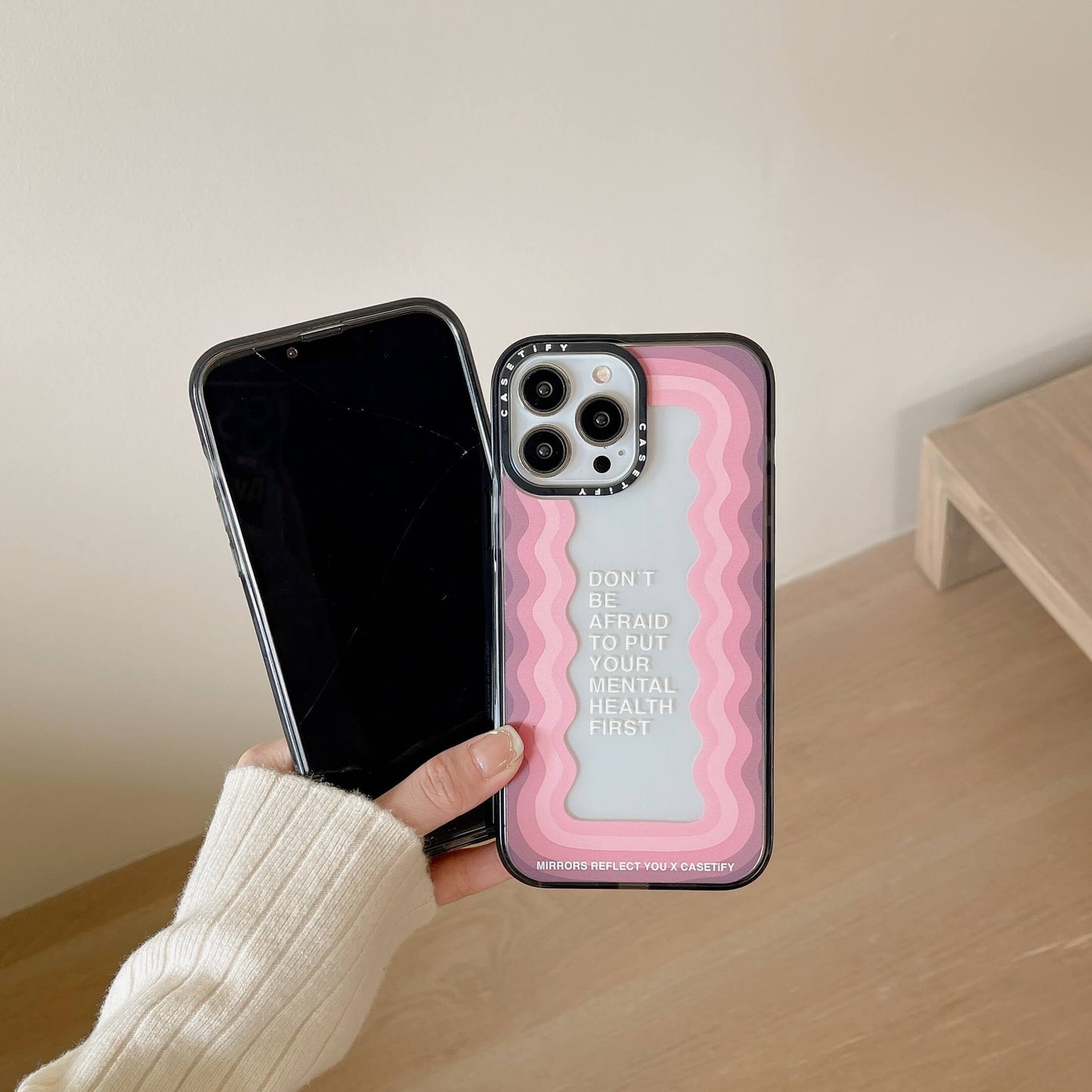 Quotes Designer Transparent Case for iPhone 14 Pro Max
