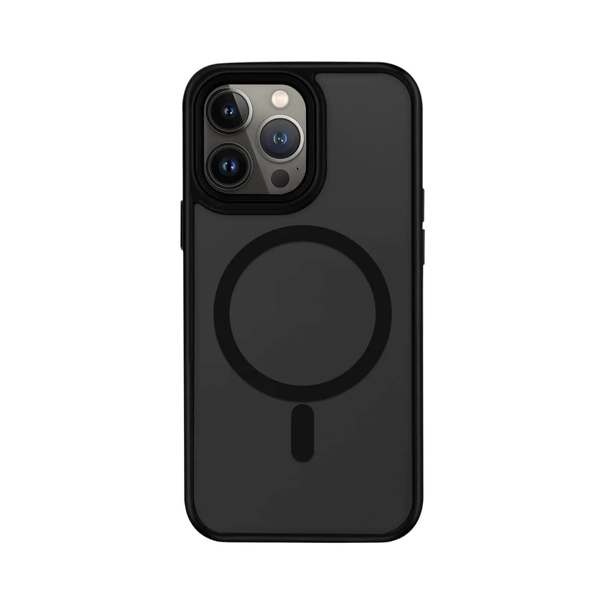 Black Drop Proof Matte Finished Magsafe Case for iPhone 14 Pro Max