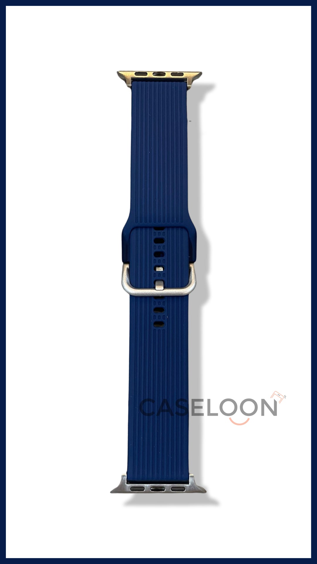 Navy Blue Silicon Watch Band for 42/44/45 mm