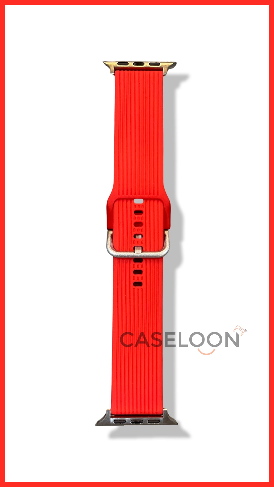 Red Silicon Watch Band for 42/44/45 mm