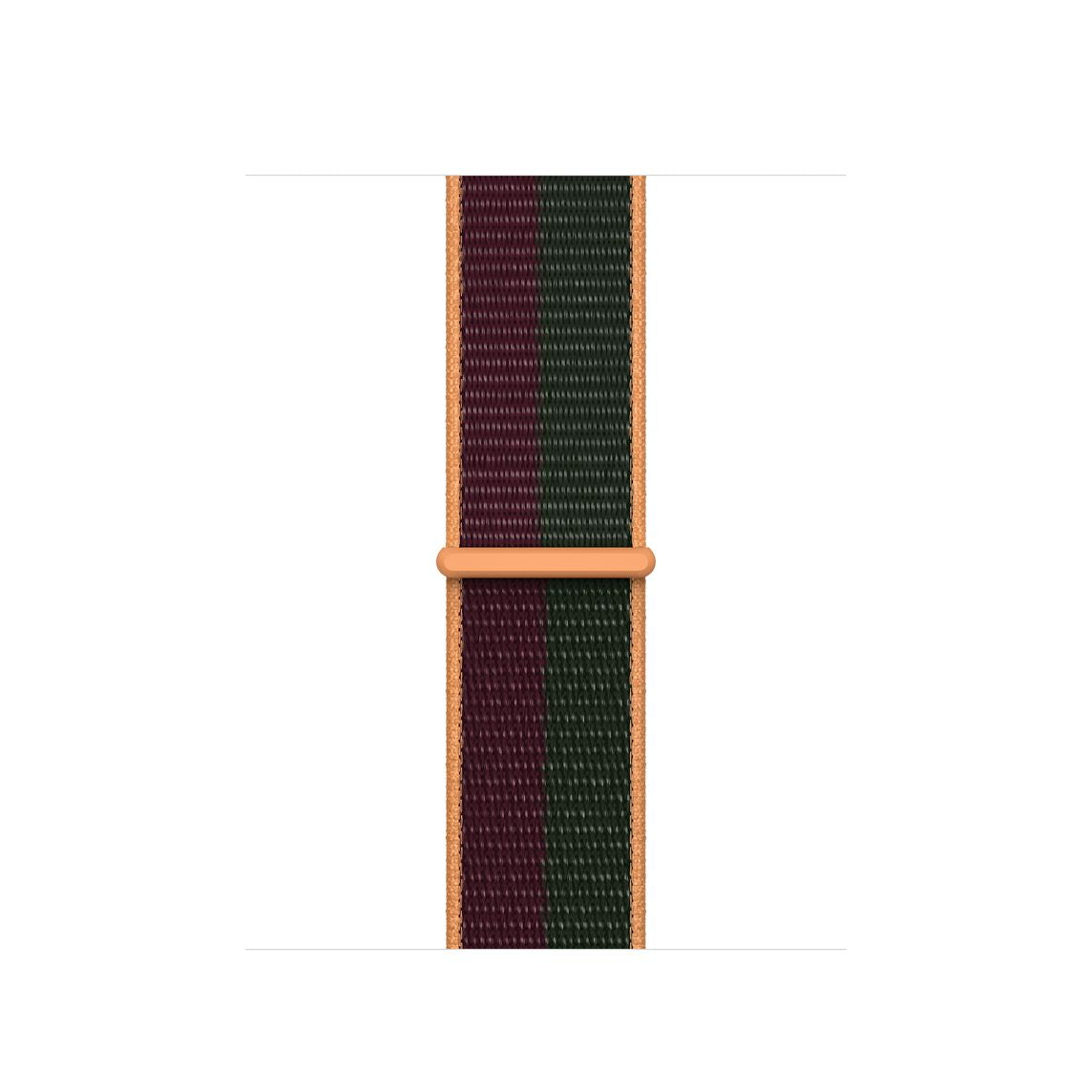 Cherry/Forest Green Sports Loop for iWatch 44mm, 42mm & 45mm Series 1 2 3 4 5 6 7 (Watch Not Included)