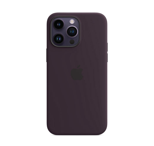 iPhone 14 PRO Max Silicone Case with MagSafe - Elderberry. ( DEEP PURPLE)