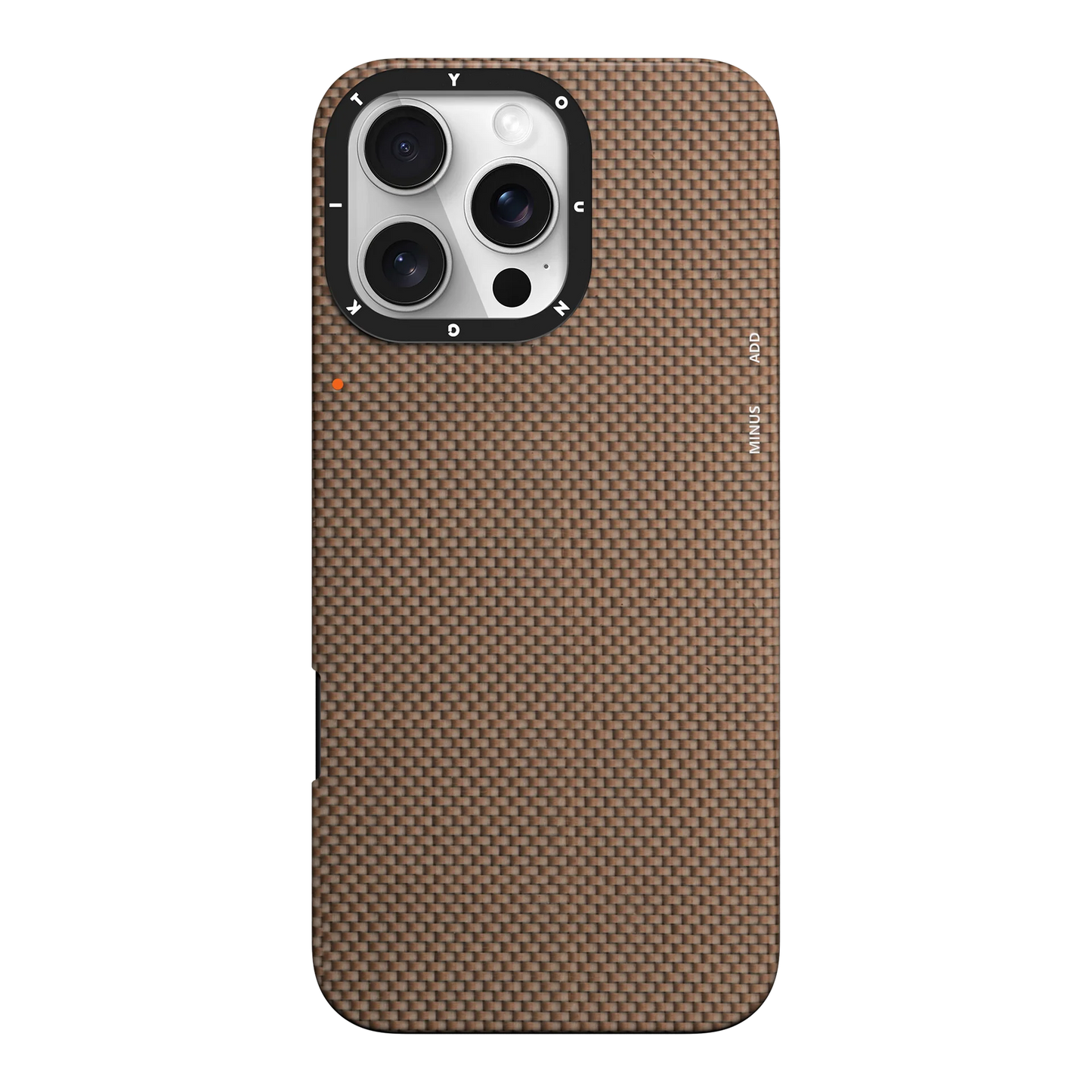 YOUNGKIT Kevlar 1500D Carbon Fibre Extreme Wing Case for iPhone 16 Pro Max (Desert Titanium)