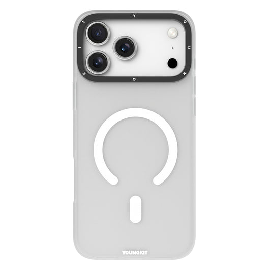 YOUNGKIT Hidden Sand Series Magsafe Case for iPhone 17 Pro Max (White)
