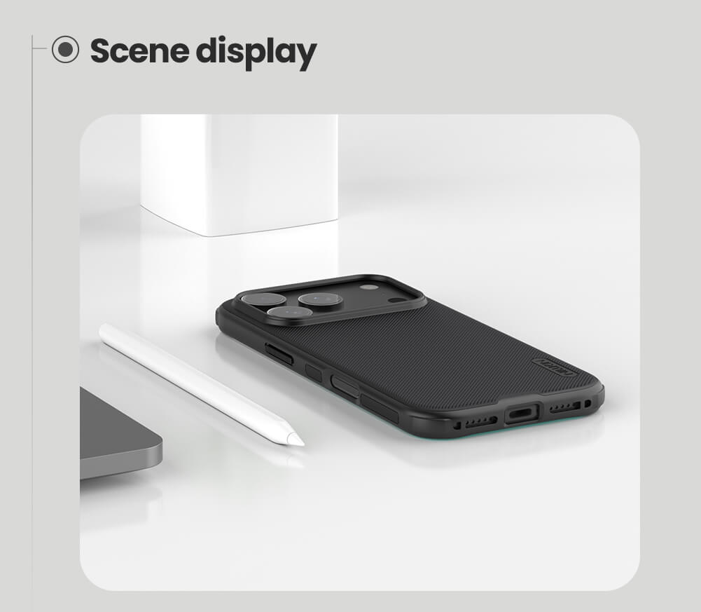 Nillkin Super Frosted Shield Pro Matte cover case for Apple iPhone 17 Pro Max (BLACK)