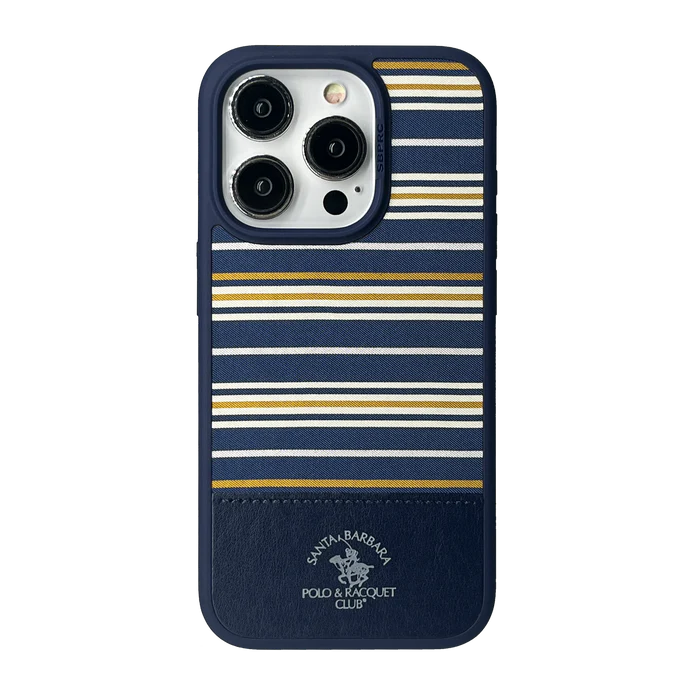 Santa Barbara Polo Raquet Club ISAAC Series for iPhone 15 Pro Max (BLUE) (MAGSAFE COMPATIBLE)