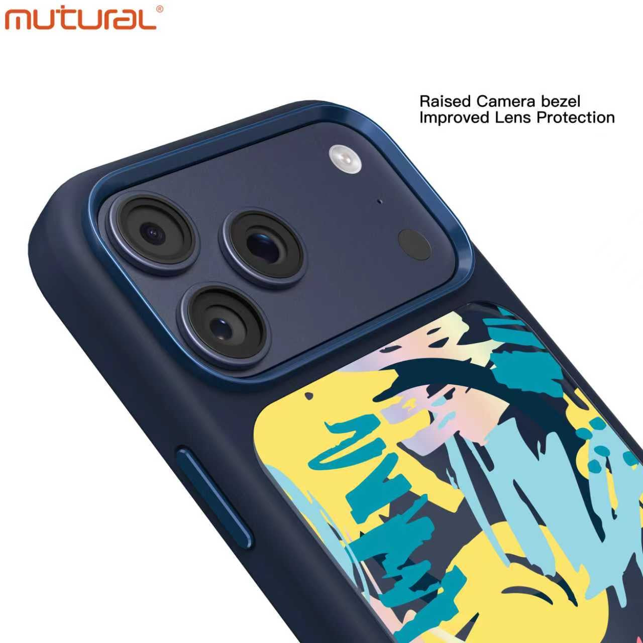 3D Silicon Designer iPhone Case for iPhone 17 Pro (Navy Blue)